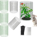 6 PCS Plant Protectors from Animals,14" H X 13" D Metal Mesh Plant Cage Covers with Garden Plant Outdoor for Flower Vegetable to Keep Animals Out