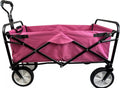 Meda 40876 | Collapsible Folding Outdoor Utility Wagon Cart (Pink)