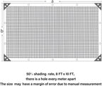 winemana Black Shade Cloth 50%, 8x10 FT Mesh Tarp - Garden Shade for Greenhouse, Patio, Vegetables, Plants Cover and Chicken Coops, Sun Shade Net for Outdoor Protection with Reinforced Grommets