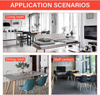 PayLessHere Dining Table Set Glass for Small Spaces Kitchen Table and Chairs for 4 Table with Chairs Home Furniture Rectangular Modern, White Glass