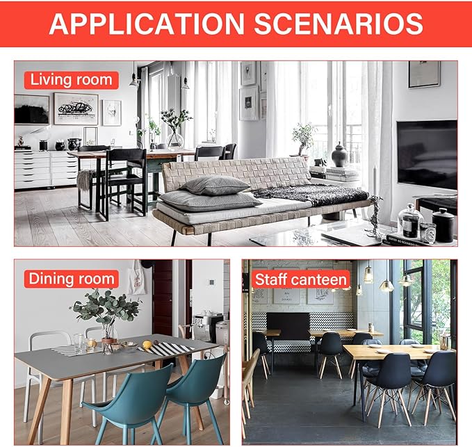 PayLessHere Dining Table Set Glass for Small Spaces Kitchen Table and Chairs for 4 Table with Chairs Home Furniture Rectangular Modern, White Glass