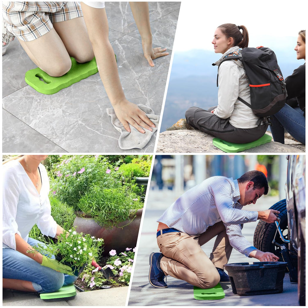 Altdorff Thick Kneeling Pad 2 Pack, Waterproof, Comfortable Garden Kneeling Pads Stain Resistant, Multi-Functional Kneeler Pad for Gardening, Baby Bath, Yoga, Praying and Exercise (Green)