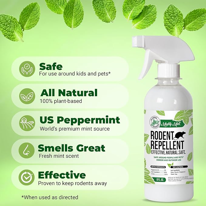 8oz Peppermint Oil Rodent Repellent Spray (2)