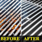 Grill Brush Bristle Free, 4 in 1 Grill Brush for Outdoor Grill with Replaceable Cleaning Head, Extra Long Safe Steam Grill Cleaner Brush with Scraper for Cast Iron, Stainless-Steel Grates