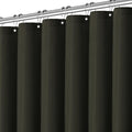 Extra Long Waffle Weave Shower Curtain 96 Inch Length Heavy Duty Shower Curtain for Bathroom, Machine Washable Water Resistant 256GSM Modern Shower Curtains with 12 Hooks, 72Wx96H Brown