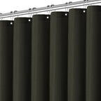 Extra Long Waffle Weave Shower Curtain 96 Inch Length Heavy Duty Shower Curtain for Bathroom, Machine Washable Water Resistant 256GSM Modern Shower Curtains with 12 Hooks, 72Wx96H Brown