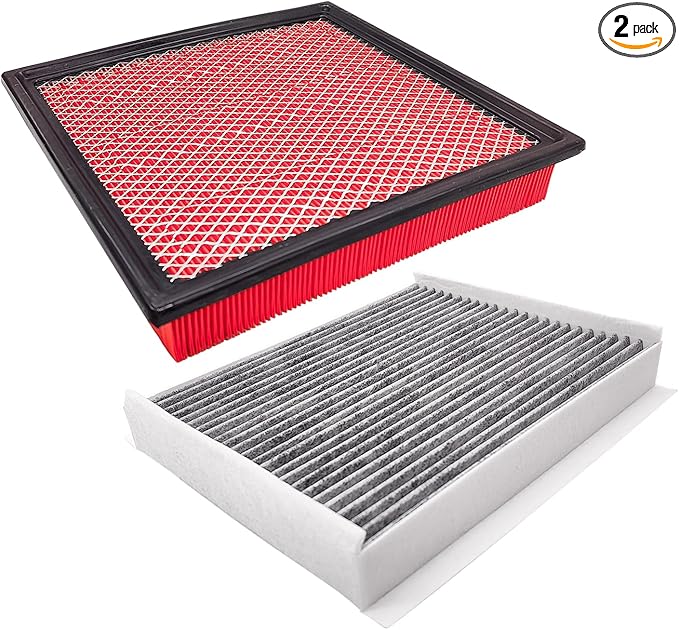 OPBU150-10262 Cabin and Engine Air Filter for Ford Expedition 2018-2024,Ford F-150 2015-2025,Lincoln Navigator 2018-2025.Replacement for CF12150,FL3Z-19N619-A,CA10262,7C3Z-9601-A
