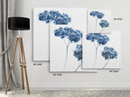 Wexford Home Gorgeous Blue III Gallery Wrapped Canvas Wall Art, 24x24,