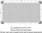 winemana 40% Black Shade Cloth, Edge with Buttonhole, Resistant Garden Shade Cloth with Taped Edge for Plants Greenhouse Swimming Pool (10 FT x 14 FT)