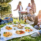 Vplus 300 Pack 100% Compostable Oval Paper Plates 12 inch Super Strong Disposable Paper Plates Bagasse Natural Biodegradable Eco-Friendly Sugarcane for BBQ, Party, Dinner, and Picnic