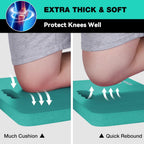 WORKPRO Extra Thick Kneeling Pad, Soft Foam Cushioning for Knee, Large Foam Kneeler Mat for Gardening, Bathing Baby, Workout Supplies, 17.5 x 11 x 1.5 in, Robin's egg Blue