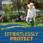 ZEBRO 4' x 100' Green Plastic Garden Fence Roll – Light Duty Mesh Fencing for Temporary Fence, Snow, Garden Netting, Animal Barrier, Agricultural Fencing & Lawn Protection