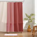 MONDAY MOOSE Bath Mat with Scalloped Wavy Ripple Design, Microfiber Absorbent Non Slip Tufted Rug for Floor, Shower or Kitchen (16x24 inch, Pink)