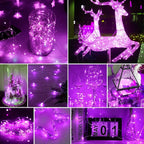 pozzolanas 12 Pack Pink Battery Operated String Lights - 7ft Waterproof Fairy Lights with 20 LEDs for Home, Mason Jar, Party, Wedding, Halloween, Christmas Decorations