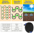 TigeJoy 25FT Flat Soaker Hose, Heavy Duty Double Layer Garden Watering Hose, Flexible Leakproof Drip Irrigation Hose for Raised Beds, Lawns & Vegetables, Save 80% Water