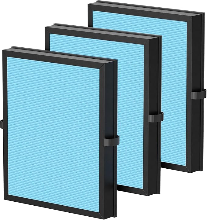 iSingo 3 Pack Air Filter Replacement for MK-04 MG-04JH Air Purifier, 4-Layers Filtration for MK-04 for Dust, Pet Dander, Smoke, Pollen for Bedroom and Office- Standard Version