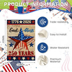 250 Anniversary USA Garden Flags for Outside,4th of July 250th Year America Banner,God Bless United States 12x18 Inch Double-Sided with Patriotic Star,1776-2026 America Merchandise for Yard Decoration
