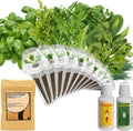 inbloom Gourmet Herb Seed Pod Kit for AeroGarden, iDoo, Ahopegarden with Basil, Parsley, Cilantro, Chrysanthemum, Pak Choi, Crystalline Ice Plant, Onion, Hydroponics Growing System Supply (12-Pod)