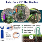 Feel Natural 10Pcs"9.25x9.45"Chicken Wire Cloches Plant Cover,Plant Cage,Plant Protectors from Animals,Plant Covers from Animals,with 30Pcs Landscape Staples&20Pcs Garden Plant Label.