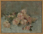 InSimSea Framed Wall Art for Living Room Decor Classical Oil Painting Roses Canvas Prints Vintage Wall Art Decorations for Bedroom Home Office Bathroom Decor 11x14in