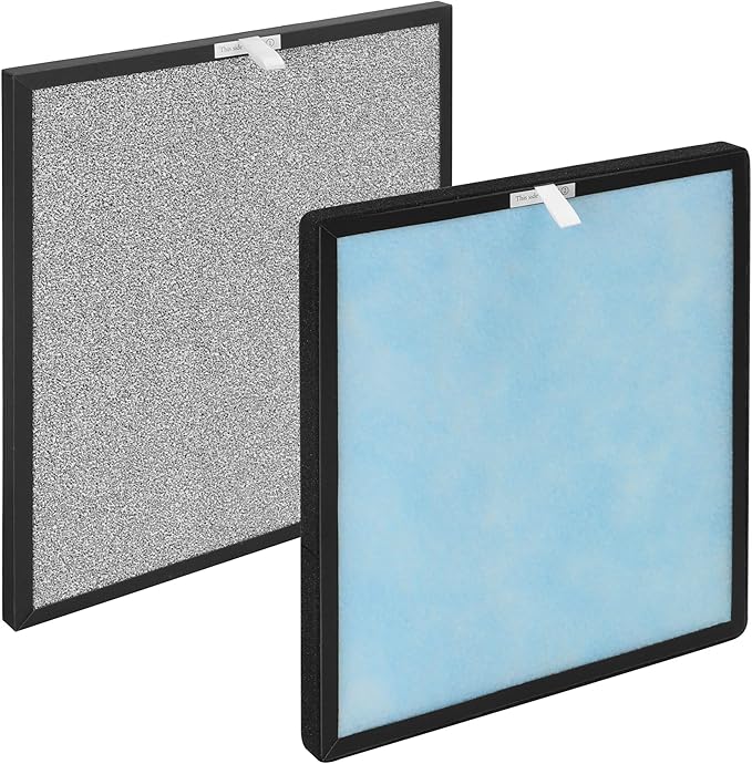 HSP001 Replacement Filter Compatible with HSP001 Air Cleaner Purifier,4 in 2 filters with Main Filter, Activated Carbon filters, 1 Pack