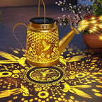 Hummingbird Solar Lanterns Garden Decor, Outdoor Waterproof Watering Can with Shepherd Hook, Solar Garden Decor for Yard Outdoor Landscape Pathway, Gifts for Women Mom Grandma Birthday, Mothers Day