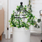 Sturdy Metal Garden Obelisk Trellis for Climbing Plants - 12" x 8.1" Versatile Support for Roses, Topiaries & Houseplants - Easy to Assemble, Durable & Decorative for Indoor/Outdoor Displays