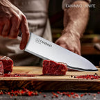 Chef Knife Japanese 8 inch Kitchen Knife, Professional High Carbon Steel 10Cr15Mov Forged Sharp Cutting Chefs Knifes for Meat Vegetable with Bubinga Handle