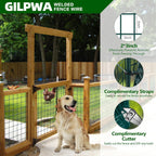Welded Wire Fence, 50ft(L) x 36inch(H) PVC Coated Wire Fencing for Dog, 2 Inch x 3 Inch 16GA Fencing for Chicken, Anti-Rust Roll Metal Wire Mesh Fence for Yard Vegetable, Green