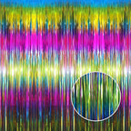 GOER 3.2 ft x 8.2 ft Metallic Tinsel Foil Fringe Curtains Party Photo Backdrop Party Streamers for Birthday,Graduation,New Year Eve Decorations Wedding Decor(5 Packs,Macaroon Rainbow)
