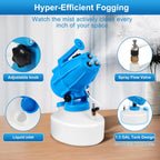 5L (1.3 Gallon) Electric ULV Fogger Sprayer Machine with 3 Nozzles, Portable Cold Fogger with Adjustable Flow Rate, 30ft Spraying Distance for Home, School, Hotel, Church, Garden, Yard