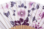 Amajiji 8.27"(21cm) Hand Held Bamboo Silk Folding Fan Hand Fan,Chinese/Japanese Charming Elegant Vintage Retro Style,Women Ladys Girls Best Gifts (LXHS1)