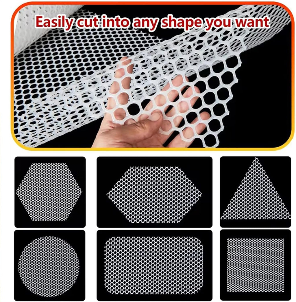 White Garden Fence Mesh 39.3″ Wide Safety Netting Plastic Net Fencing Roll Balcony Protection Window Isolation Net for Snow, Poultry, Chicken, Patio, Animal Barrie(Size:1x30M - Mesh 1.2cm,Color:White)