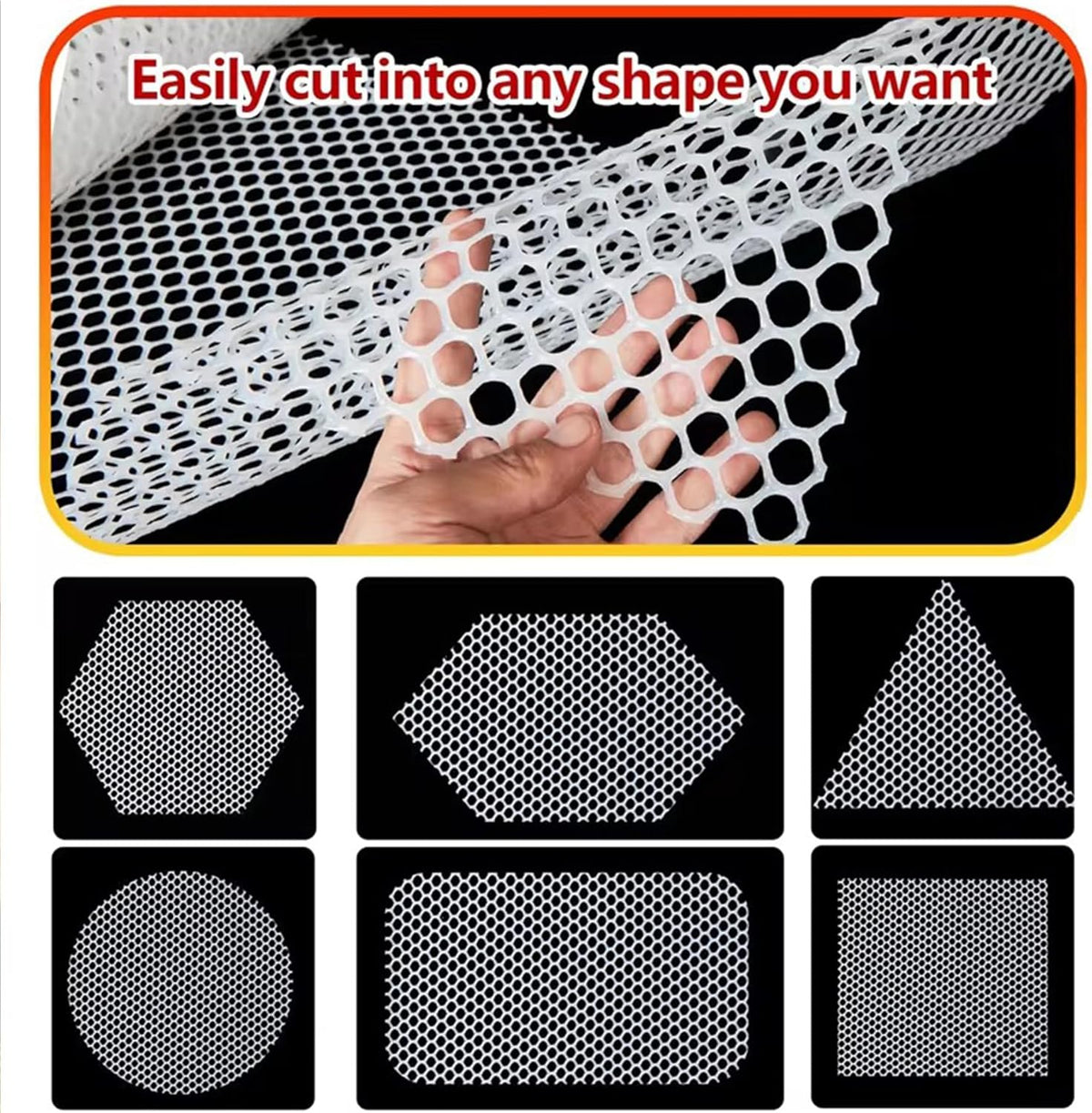 White Garden Fence Mesh 39.3″ Wide Safety Netting Plastic Net Fencing Roll Balcony Protection Window Isolation Net for Snow, Poultry, Chicken, Patio, Animal Barrie(Size:1x10M - Mesh 1.8cm,Color:White)