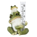 La Crosse 704-4114 5 in. Table Standing Polyresin Frog Rain Gauge