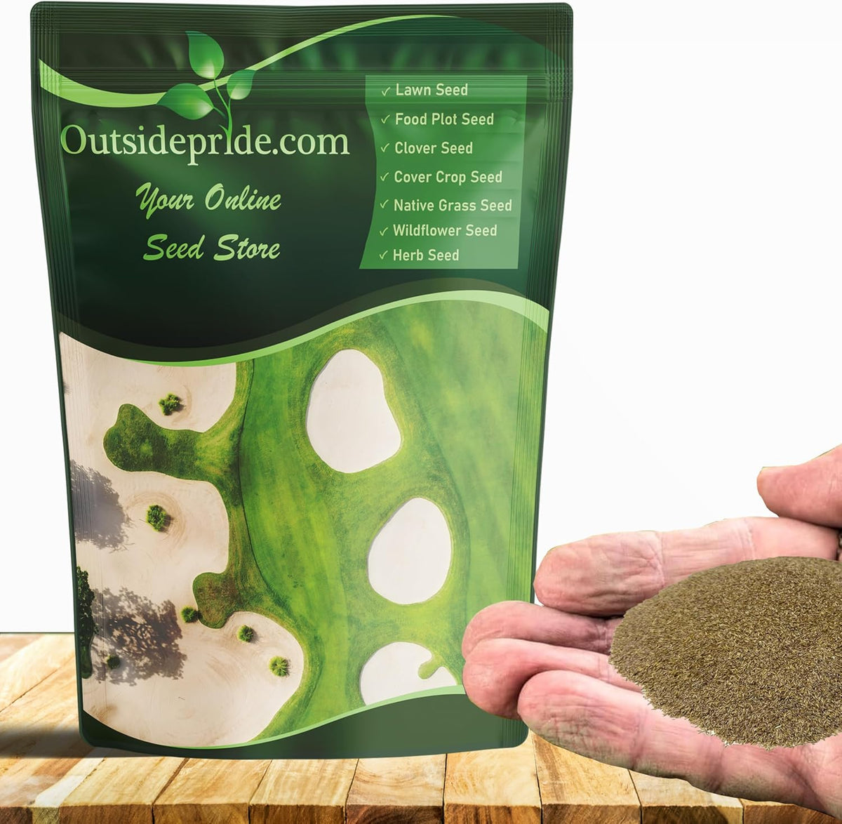 Outsidepride Crystal Bluelinks Creeping Bent Grass Seed - 5 lbs. Dense Turf Grass for Golf Greens & Putting Surfaces, Fine-Textured, Tolerant to Close Mowing for Smooth, Consistent Lawn Coverage