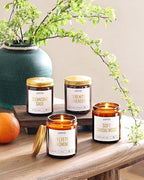 AOOVOO Candle Set - 4PC Scented Candles, 28 oz Soy Candles, Soy Candle for Home Scented, Lavender/Sandalwood/Jasmine/Sage