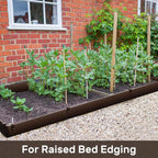 AGTEK 60FT Plastic Landscape Edging Coil Kit, 4 inch High Terrace Board Garden Edging Border with 18 Stakes