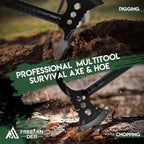 Freelander Tactical Axe 2 Pack, Sharp Tomahawk with Sheath, Portable Tomahawk with Clip and Bottle Opener, Durable Survival Hatchet for Emergency, Hiking and Camping (Multi-Functional Camping Axe)