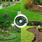 Landscape Edging,33FT Garden Edging Borders [Extra Tall 4IN High] Flexible Lawn Edging Kit with 30pcs Stakes,Mini Plastic Fence for Yard Flowerbeds,Grass-Green