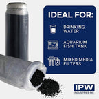 IPW Industries, Inc. - Bulk Activated Carbon - Coconut Shell Granular Activated Charcoal (GAC) for Water Filtration and Replacement Media (20lbs.)