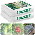 Unves 2 Pack 10x33 FT Garden Netting, Mosquito Net for Garden Protection