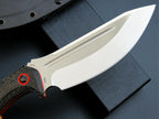 Eafengrow EF137 Fixed Blade Knife, N690 Steel Blade,Micarta Handle Full Tang EDC Fixed Knifes for Outdoor Activities Working Camping