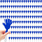 120 Pcs Hand Clappers Noisemakers 7.5 Inch Clappers Noisemakers Plastic Hand Clappers for Birthdays Game Football Sporting Events Cheers Supplies Dance Basketball Football Noisemakers(Bule and White)