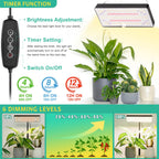 LBW Desk Grow Light, 214 LEDs Full Spectrum Plant Light for Indoor Plants