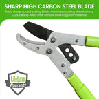 GARDEN GURU Extendable Anvil Lopper Tree Trimmer with Compound Action, Chops Thick Branches with Ease, 28-40”, Non-Stick High Carbon Steel Blade, Heavy Duty Branch Cutter, 2 Inch Clean Cut Capacity