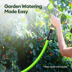 Maygrove 25 ft Garden Hose, 5/8 in ID, Heavy-Duty, Leakproof, Kink-Resistant Water Hose with Swivel Brass Fittings, 600 PSI Burst Rating, Ideal for Car Wash & Lawn Watering
