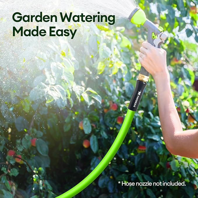 Maygrove 75 ft Garden Hose, 5/8 in ID, Heavy-Duty, Leakproof, Kink-Resistant Water Hose with Swivel Brass Fittings, 600 PSI Burst Rating, Ideal for Car Wash & Lawn Watering