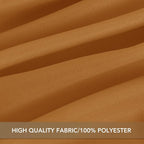 sancua Thanksgiving Square Tablecloths 70x70 Inch Bronze, 2 Pack - Fabric Fall Table Cloth for Square or Round Tables, Washable Polyester Table Cover for Dinner, Holiday Party, Display Tables