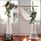 MDS Halloween Chiffon Draping Fabric - 1 Panel, 30" Wide x 75ft Long - Sheer Spooky Arbor & Canopy Drapery for Haunted House Backdrops, Party Ceilings, DIY Costumes & Themed Events - Nude